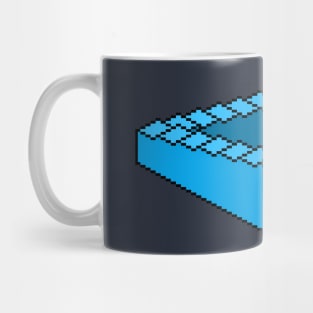 Isometric Penrose Stairs pixel art Mug